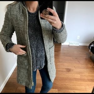 H&M tweed wool coat